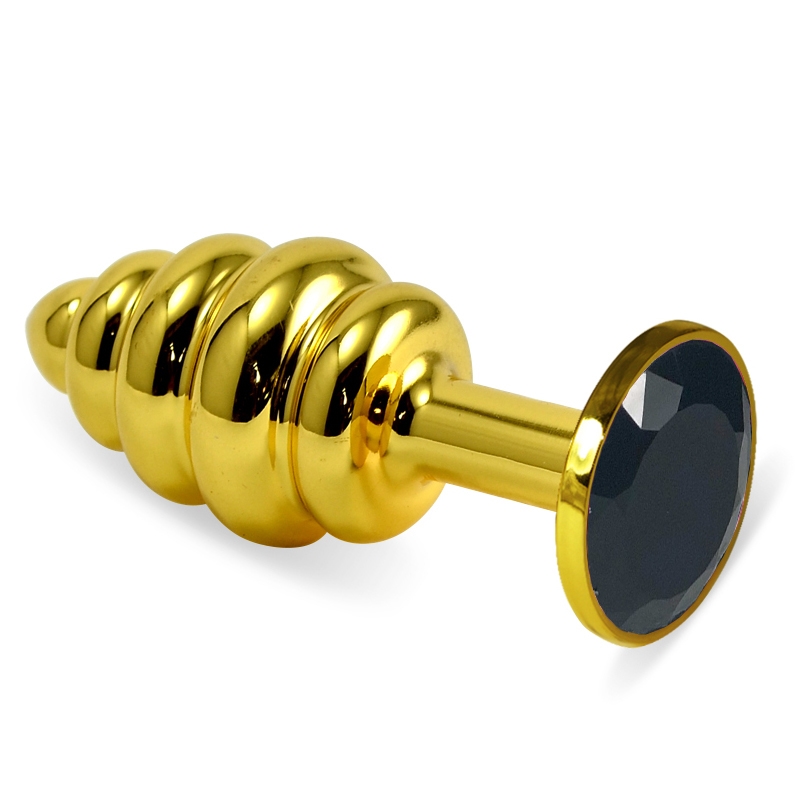 Пробка рельефная "Vandersex" золото, черный кристалл, S 
