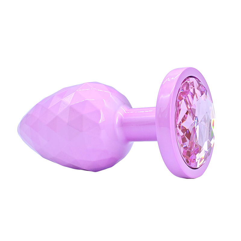 Пробка рельефная с кристаллом "Kanikule" розовая, L 